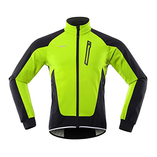 Lixada Hombres Ciclismo Chaqueta Impermeable a prueba de viento Térmico Polar Bicicletas Jersey MTB...