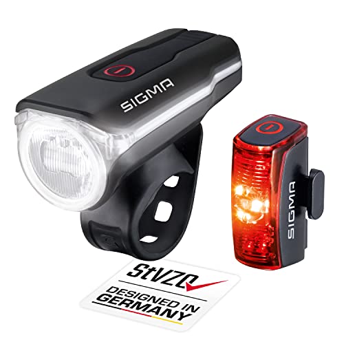SIGMA SPORT Juego de luces led para bicicleta AURA 60 e INFINITY, homologado por la ley de...