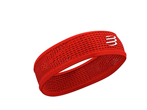 Compressport - Cinta de correr negra - Thin Headband On/Off - Cinta de cabeza fina...