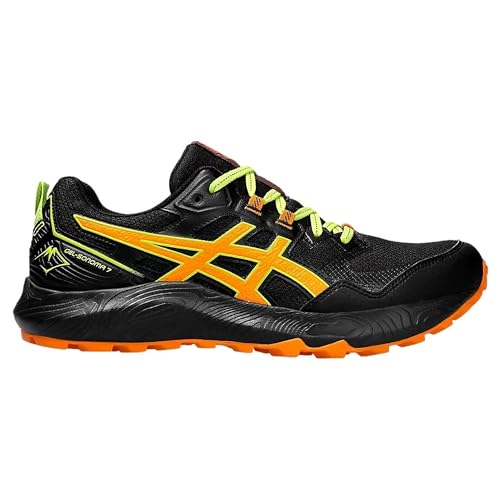 Asics Gel-Sonoma 7, Trail Running Shoe Hombre, Black/Bright Orange, 48 EU