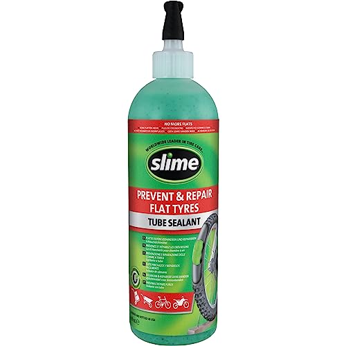 Slime 10026 Sellante de Reparación de Pinchazo de Neumático con Cámara de Bicicleta, Prevenir y...