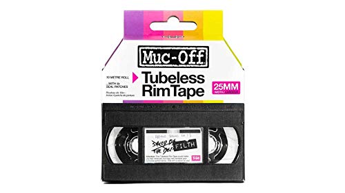 Muc-Off Tubeless Rim Tape, 25 mm - Cinta de Llanta para Ruedas Tubeless - Fondo de Llanta Adhesivo...