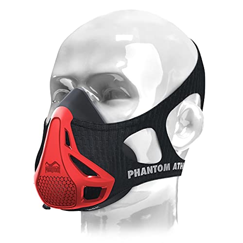 Phantom Athletics Training Mask - Aumente su Rendimiento en el Deporte - Rojo - S