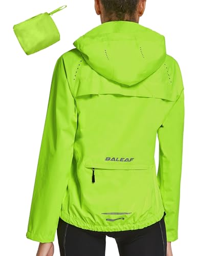 BALEAF Chaquetas de ciclismo impermeables para mujer, chaquetas resistentes al viento, ligeras,...