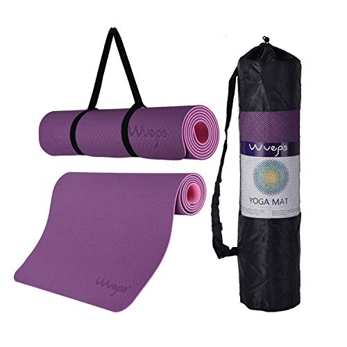 esterilla deporte, esterilla yoga Wueps, incluye correa de hombro y bolsa de transporte, ideal para...