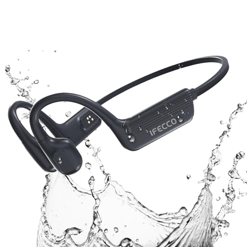 IFECCO Auriculares Conducción Osea Natacion - IP68 Resistente al Agua Auriculares para Nadar...