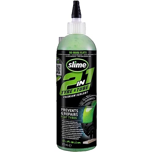 Slime 10193-51 2-in-1 Sellante Verde apto para todos los Neumáticos y Cámaras fuera de carretera,...