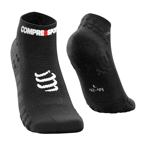 COMPRESPORT Pro Racing Socks v3.0 Run Low Calcetines, Unisex Adulto, Negro, T2 (39-41)