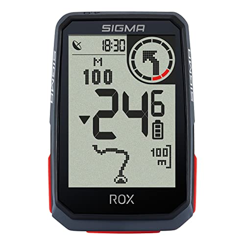 SIGMA SPORT ROX 4.0 Ciclocomputador inalámbrico con GPS y navegación, incl. soporte de GPS,...