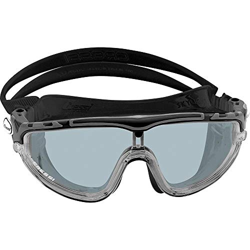 Cressi Skylight Gafas de Natación Anti-vaho, Unisex Adulto, Negro/Gris Lentes Ahumadas, Talla...