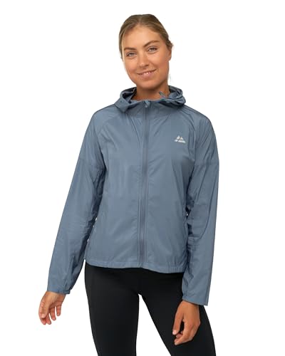 DANISH ENDURANCE Cortavientos Para Mujer, Chaqueta Deportiva con Capucha Ajustable, Puños...