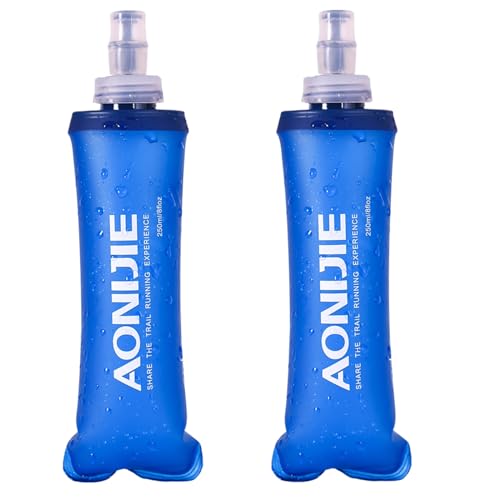 TRIWONDER Soft Flask TPU Botella de Hidratación Plegable Sin Fugas Bolsa para Mochila de...