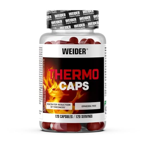 Weider Thermo Caps (120 Cápsulas) Quemagrasas Potente para Adelgazar, Acelerador metabolismo,...