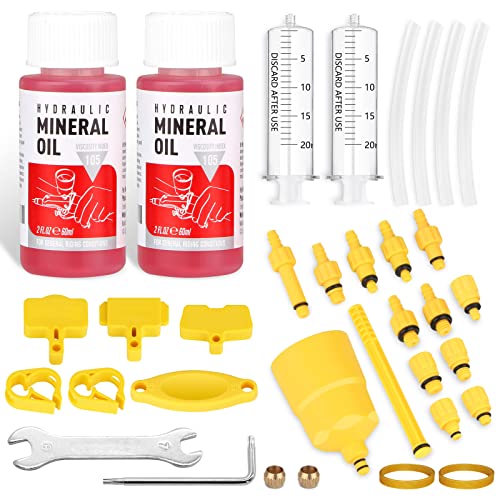 ytorgr Kit de Purga de Freno para Bicicleta,Herramientas de reparación de Frenos hidráulico con...