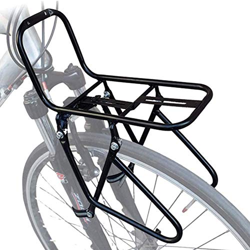 Portabultos Bicicleta Delantero portaequipajes Delantero Pannier 15KG Capacidad Rack portaequipaje...