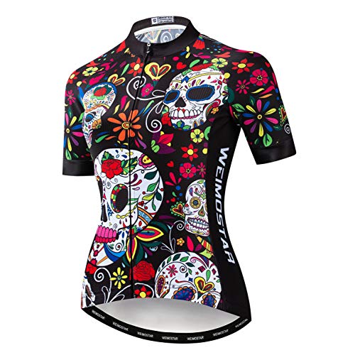 Weimostar - Maillot de ciclismo para mujer, ideal para modalidad de montaña y carretera...