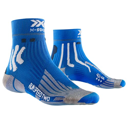 X-Socks Run Speed Two 4.0 Men, Calcetines, Hombre, Twyce Blue/Arctic White, 39-41