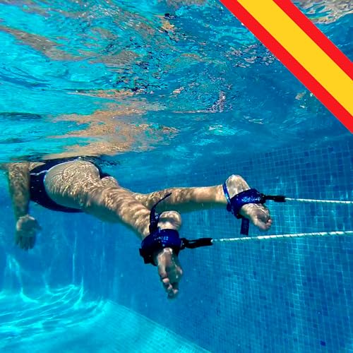 Nadathlon - Fabricado en España - Natación Estática - Cuerda para Nadar en Piscina – Cinta para...