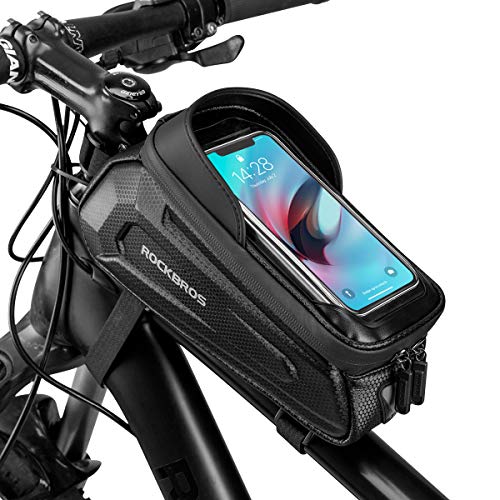 ROCKBROS Bolsa de Cuadro Tubo Superior de Bicicleta Montaña Carretera MTB con Pantalla Táctil para...