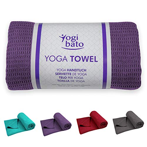 Yogibato Toalla de Yoga – Antideslizante y de Secado rápido – Toalla para Pilates...