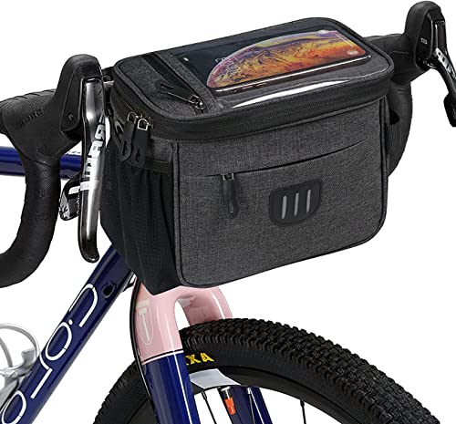 flintronic Bolsa de Manillar de Ciclismo, 6L Bolsa de Marco de Gran Capacidad, con Soporte para...