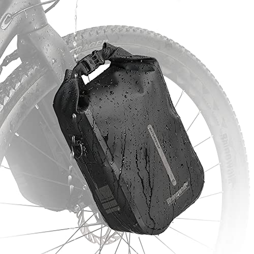 Rhinowalk Bolsa impermeable para horquilla delantera de bicicleta, bolsa de sillín de bicicleta,...
