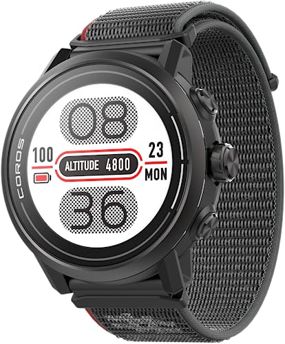 COROS Apex 2 Reloj GPS Outdoor, 1,2' Zafiro Titanio, 17 días de Batería, Navegación en muñeca,...