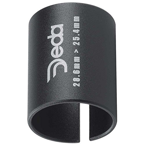 Deda Elementi Adaptador de Manga de vástago, Unisex Adulto, Negro, 1' to 1 1/8th