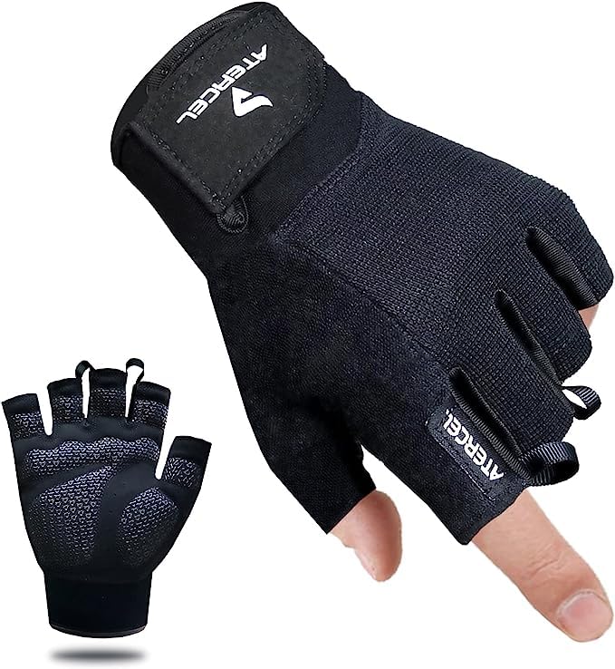 Atercel - Guantes de entrenamiento unisex, guantes de ejercicio para levantamiento de pesas,...